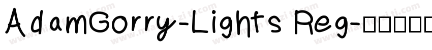 AdamGorry-Lights Reg字体转换